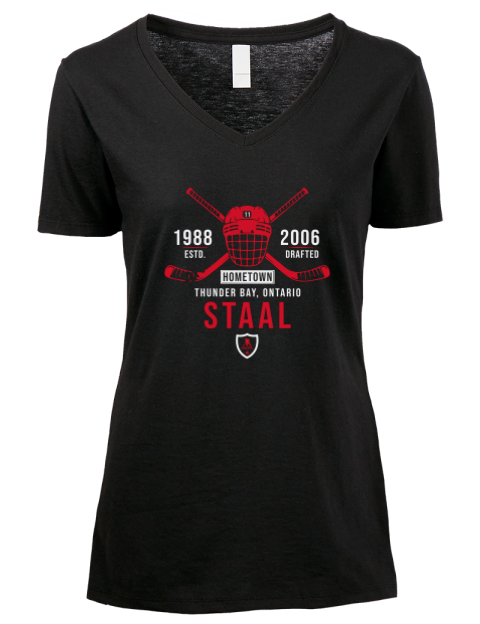 Heritage Jordan Staal Premium Ladies V-Neck T-Shirt | Swagsta