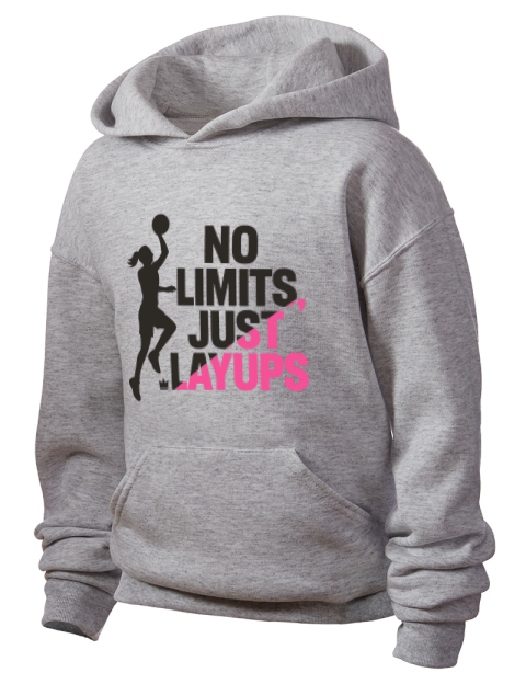 No Limits Just Layups She Got Game Youth Hooded Sweatshirt | Swagsta