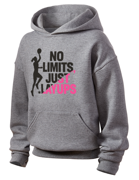 No Limits Just Layups She Got Game Youth Hooded Sweatshirt | Swagsta