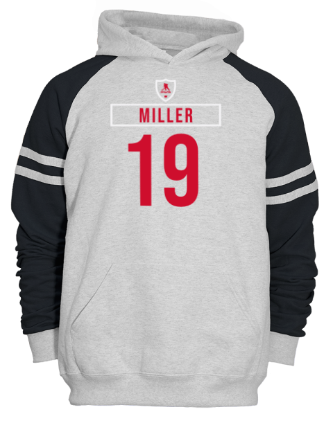 Home Jersey Kandre Miller Unisex Varsity Color-Block Hooded Sweatshirt | Swagsta