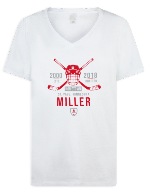 Classic Heritage Kandre Miller Premium Ladies V-Neck T-Shirt | Swagsta