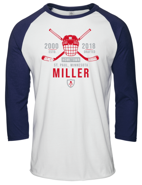 Classic Heritage Kandre Miller Unisex Premium Three-Quarter Raglan T-Shirt | Swagsta