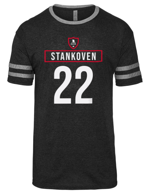 Away Jersey Logan Stankoven Men's Tri-Blend T-Shirt | Swagsta