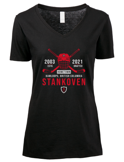 Heritage Logan Stankoven Premium Ladies V-Neck T-Shirt | Swagsta