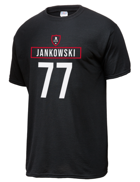 Away Jersey Mark Jankowski Dri-Power Unisex T-Shirt | Swagsta