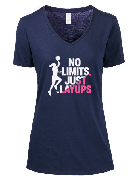 No Limits She Got Game Premium Ladies V-Neck T-Shirt | Swagsta