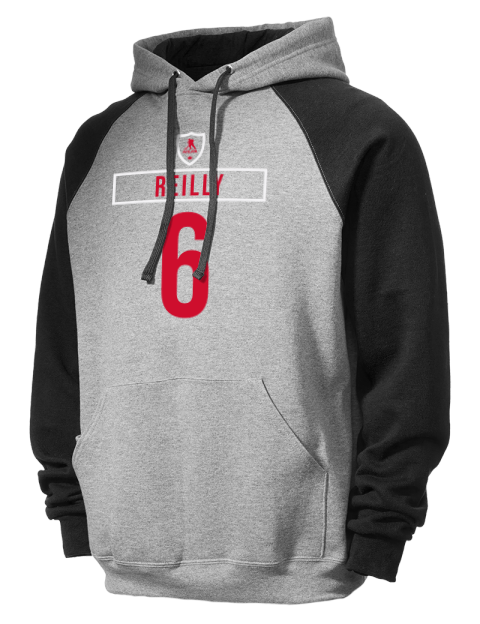 Home Jersey Mike Reilly Colorblock Raglan Hooded Sweatshirt | Swagsta