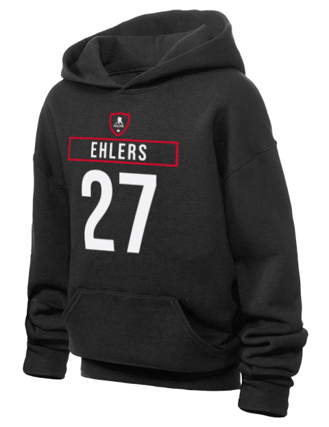 Away Jersey Nikolaj Ehlers Youth Hooded Sweatshirt | Swagsta