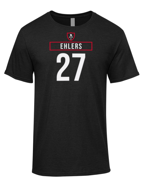 Away Jersey Nikolaj Ehlers Premium Ring-Spun Cotton Unisex T-Shirt | Swagsta