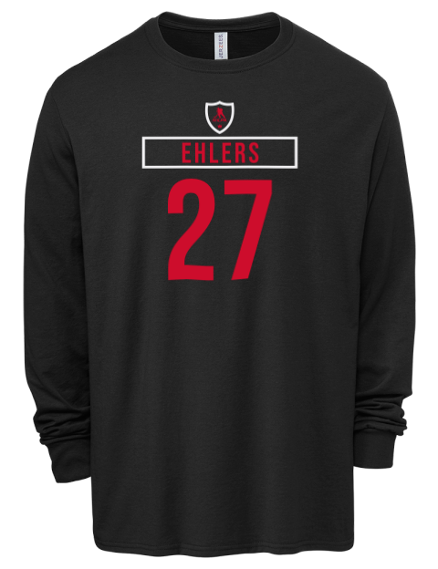 Home Jersey Nikolaj Ehlers Men's Premium Blend Long Sleeve-T-Shirt | Swagsta