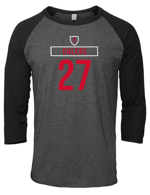 Home Jersey Nikolaj Ehlers Unisex Premium Three-Quarter Raglan T-Shirt | Swagsta