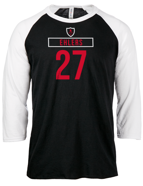 Home Jersey Nikolaj Ehlers Unisex Premium Three-Quarter Raglan T-Shirt | Swagsta