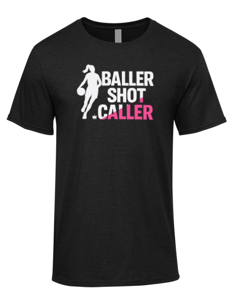 Baller Shot Caller She Got Game Premium Ring-Spun Cotton Unisex T-Shirt | Swagsta