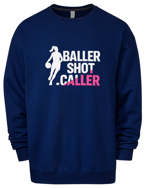 Baller Shot Caller She Got Game Premium Unisex Crewneck Sweatshirt | Swagsta