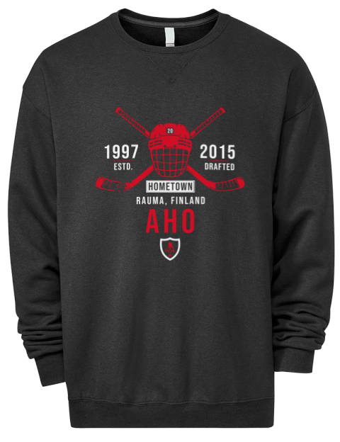 Heritage Sebastian Aho Premium Unisex Crewneck Sweatshirt | Swagsta