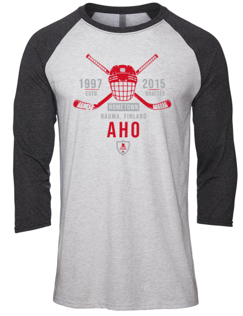 Classic Heritage Sebastian Aho Unisex Premium Three-Quarter Raglan T-Shirt | Swagsta