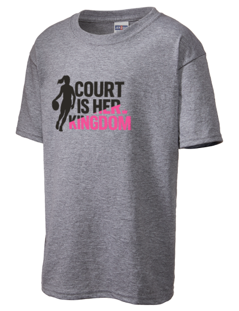 Court Is Her Kingdom She Got Game Youth T-Shirt | Swagsta