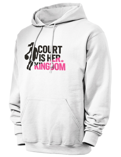 Court Is Her Kingdom She Got Game Unisex Hooded Sweatshirt | Swagsta