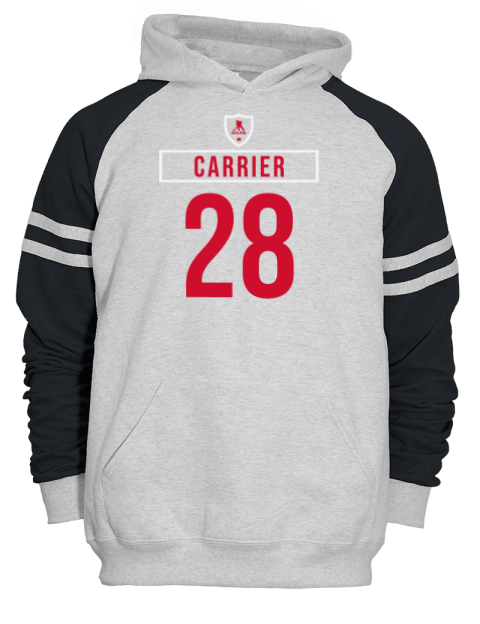 Home Jersey William Carrier Unisex Varsity Color-Block Hooded Sweatshirt | Swagsta