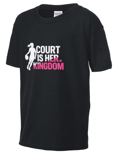 Court Is Her Kingdom She Got Game Youth T-Shirt | Swagsta