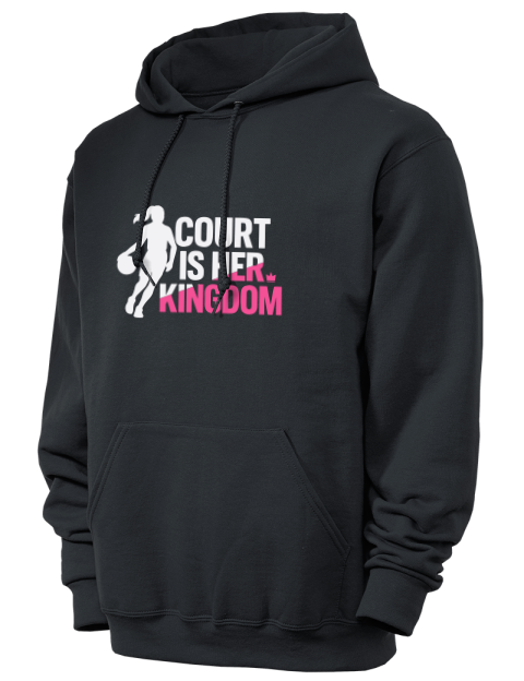 Court Is Her Kingdom She Got Game Unisex Hooded Sweatshirt | Swagsta