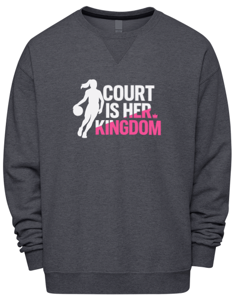Court Is Her Kingdom She Got Game Premium Unisex Crewneck Sweatshirt | Swagsta