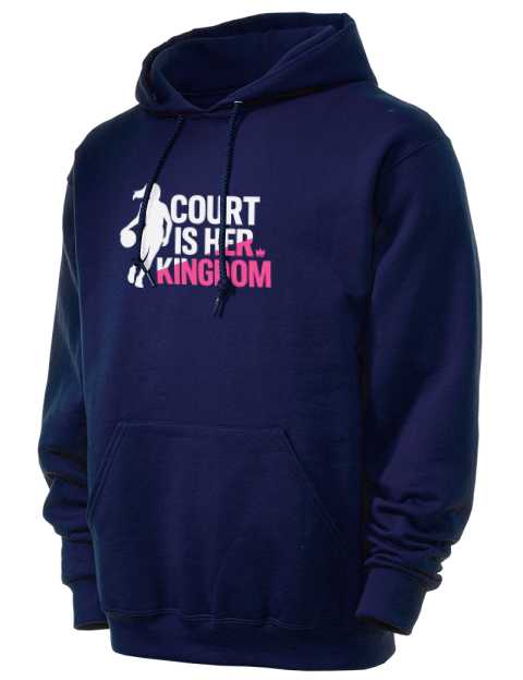 Court Is Her Kingdom She Got Game Unisex Hooded Sweatshirt | Swagsta