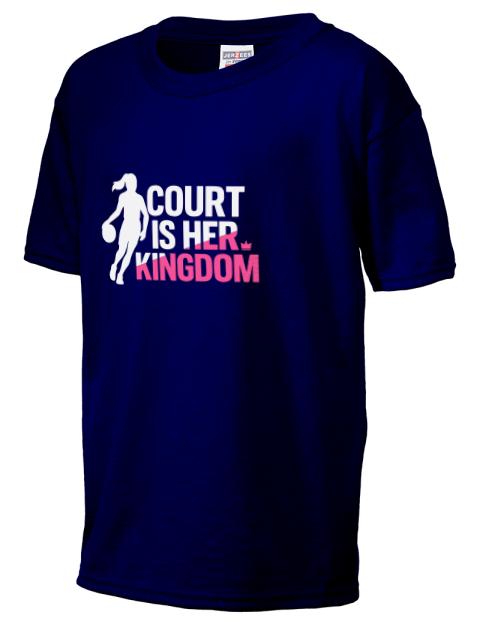 Court Is Her Kingdom She Got Game Youth T-Shirt | Swagsta