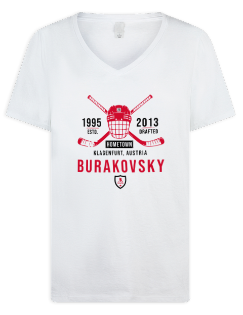 Classic Heritage Andre Burakovsky Premium Ladies V-Neck T-Shirt | Swagsta
