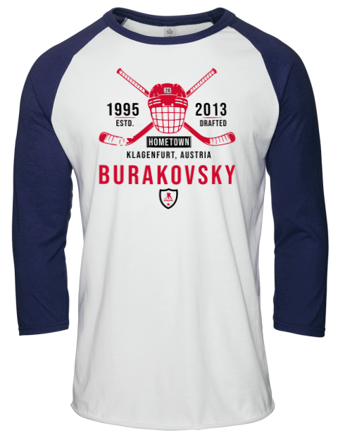 Classic Heritage Andre Burakovsky Unisex Premium Three-Quarter Raglan T-Shirt | Swagsta