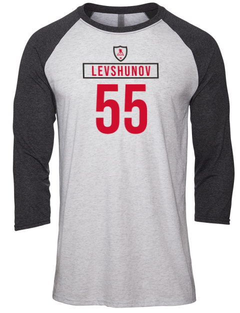 Home Jersey Artyom Levshunov Unisex Premium Three-Quarter Raglan T-Shirt | Swagsta