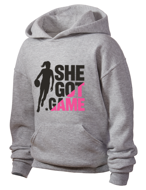 Got Game She Got Game Youth Hooded Sweatshirt | Swagsta