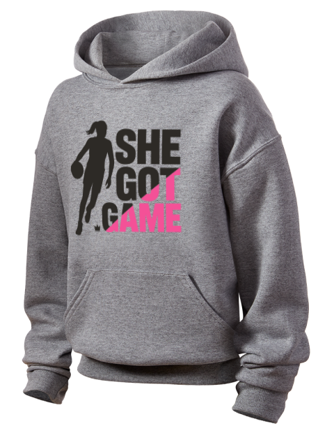 Got Game She Got Game Youth Hooded Sweatshirt | Swagsta