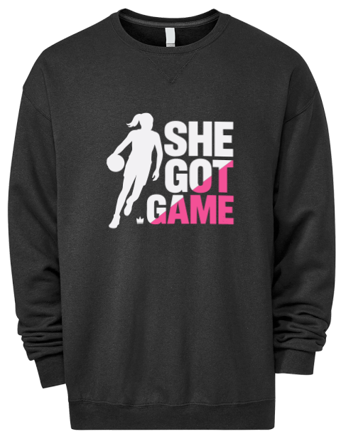 She Got Game She Got Game Premium Unisex Crewneck Sweatshirt | Swagsta