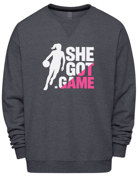 She Got Game She Got Game Premium Unisex Crewneck Sweatshirt | Swagsta