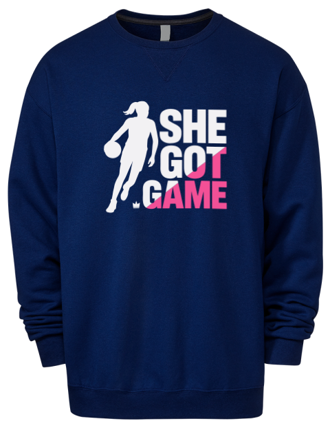 She Got Game She Got Game Premium Unisex Crewneck Sweatshirt | Swagsta