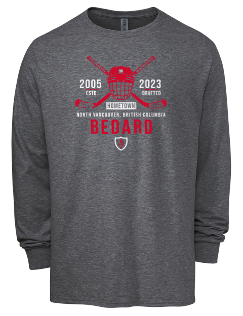 Heritage Connor Bedard Men's Premium Blend Long Sleeve-T-Shirt | Swagsta