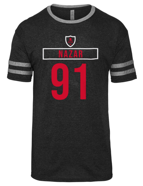 Away Jersey Frank Nazar Men's Tri-Blend T-Shirt | Swagsta