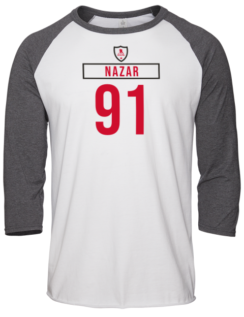 Home Jersey Frank Nazar Unisex Premium Three-Quarter Raglan T-Shirt | Swagsta