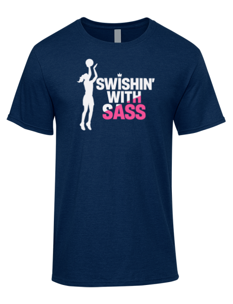 Swish’n With Sass She Got Game Premium Ring-Spun Cotton Unisex T-Shirt | Swagsta