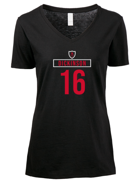 Away Jersey Jason Dickinson Premium Ladies V-Neck T-Shirt | Swagsta