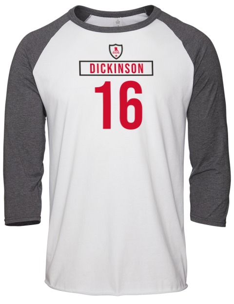 Home Jersey Jason Dickinson Unisex Premium Three-Quarter Raglan T-Shirt | Swagsta