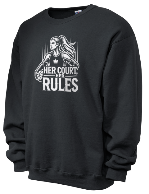 Her Court Her Rules She Got Game Unisex Crewneck Sweatshirt | Swagsta