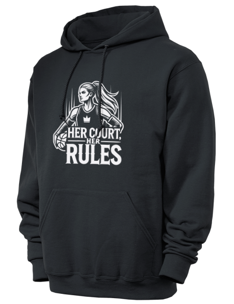 Her Court Her Rules She Got Game Unisex Hooded Sweatshirt | Swagsta