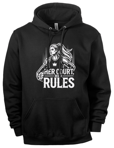 Her Court Her Rules She Got Game Eco Premium Unisex Hooded Sweatshirt | Swagsta