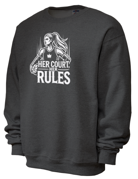 Her Court Her Rules She Got Game Unisex Crewneck Sweatshirt | Swagsta