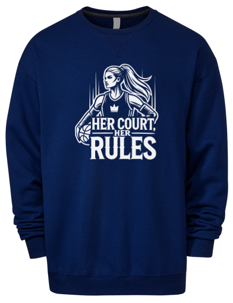 Her Court Her Rules She Got Game Premium Unisex Crewneck Sweatshirt | Swagsta