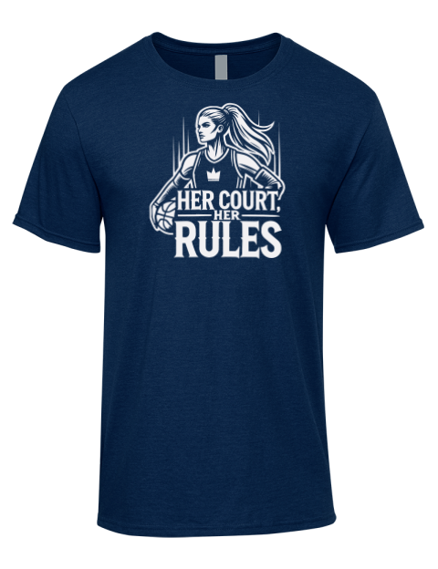 Her Court Her Rules She Got Game Premium Ring-Spun Cotton Unisex T-Shirt | Swagsta