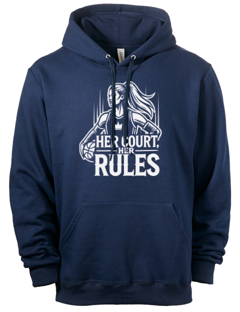 Her Court Her Rules She Got Game Eco Premium Unisex Hooded Sweatshirt | Swagsta