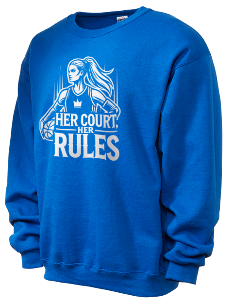 Her Court Her Rules She Got Game Unisex Crewneck Sweatshirt | Swagsta